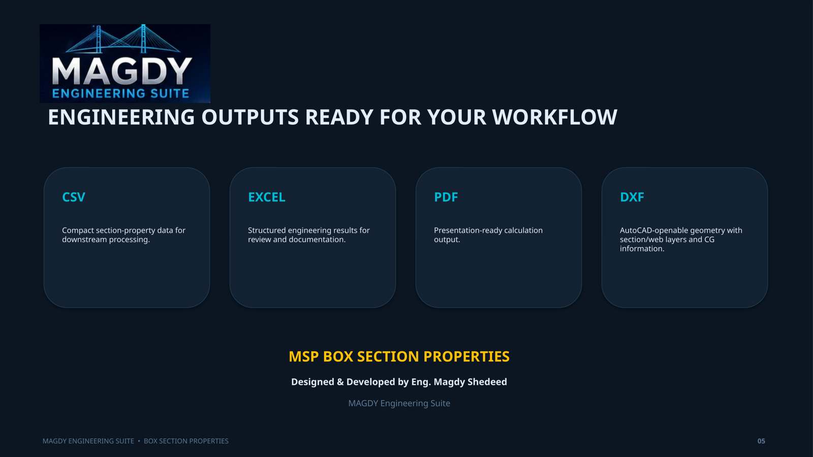 MAGDY Box Section Properties - Image 6